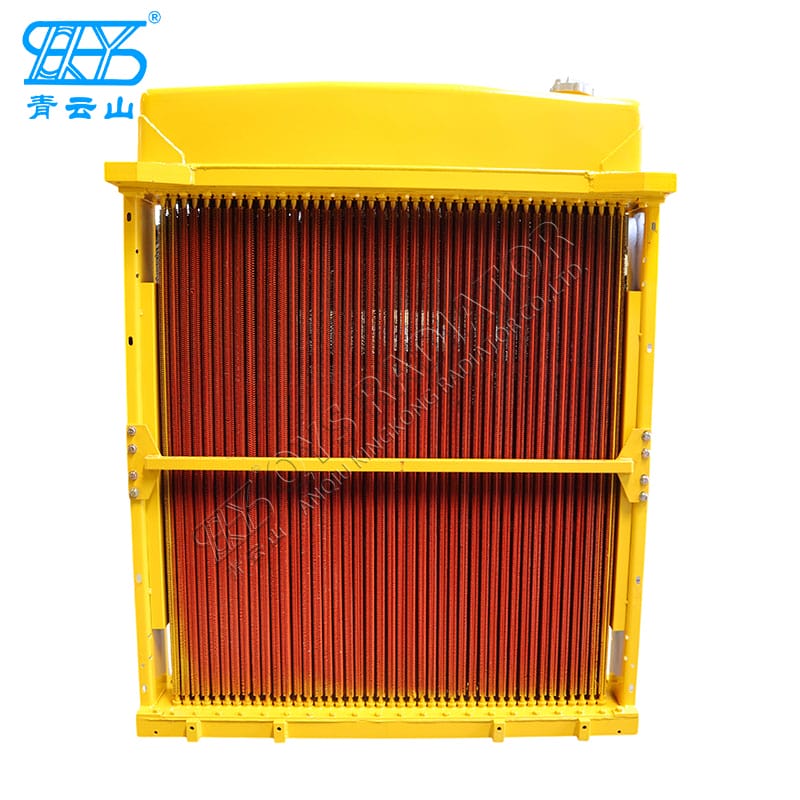 山推SD32 175-03-C1002管式铜水箱散热器用于推土机原厂配件