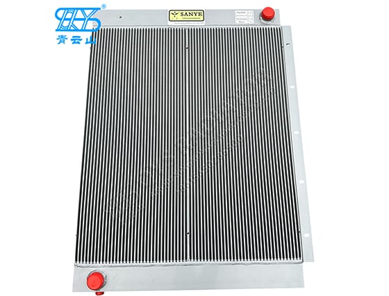 Air compressor oil cooler